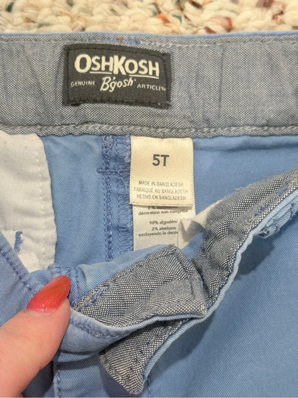 Boy Shorts Lot Uniform 5/6 Old Navy Cat Jack OshKosh -Great Condition Khaki/Blue